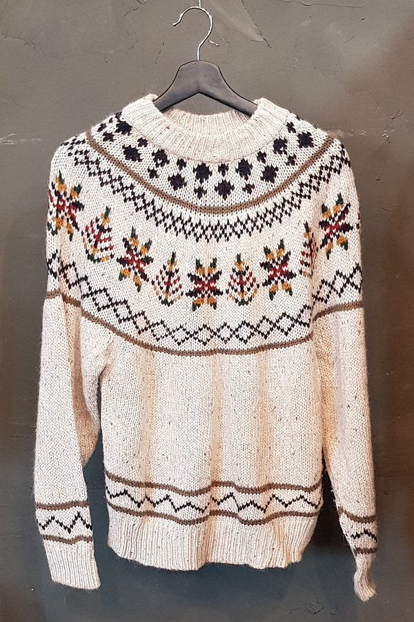 Pattern Ski Sweater (S)