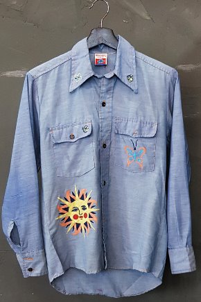 80&#039;s Put-On Shop - Chambray - Made in U.S.A. (S)