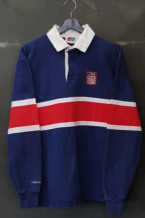 90&#039;s Apparel Unlimited - USA Figure Skating - Rugby - Made in U.S.A. (L)